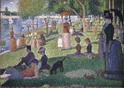Georges Seurat A Sunday afternoon on the is land of la grande jatte painting
